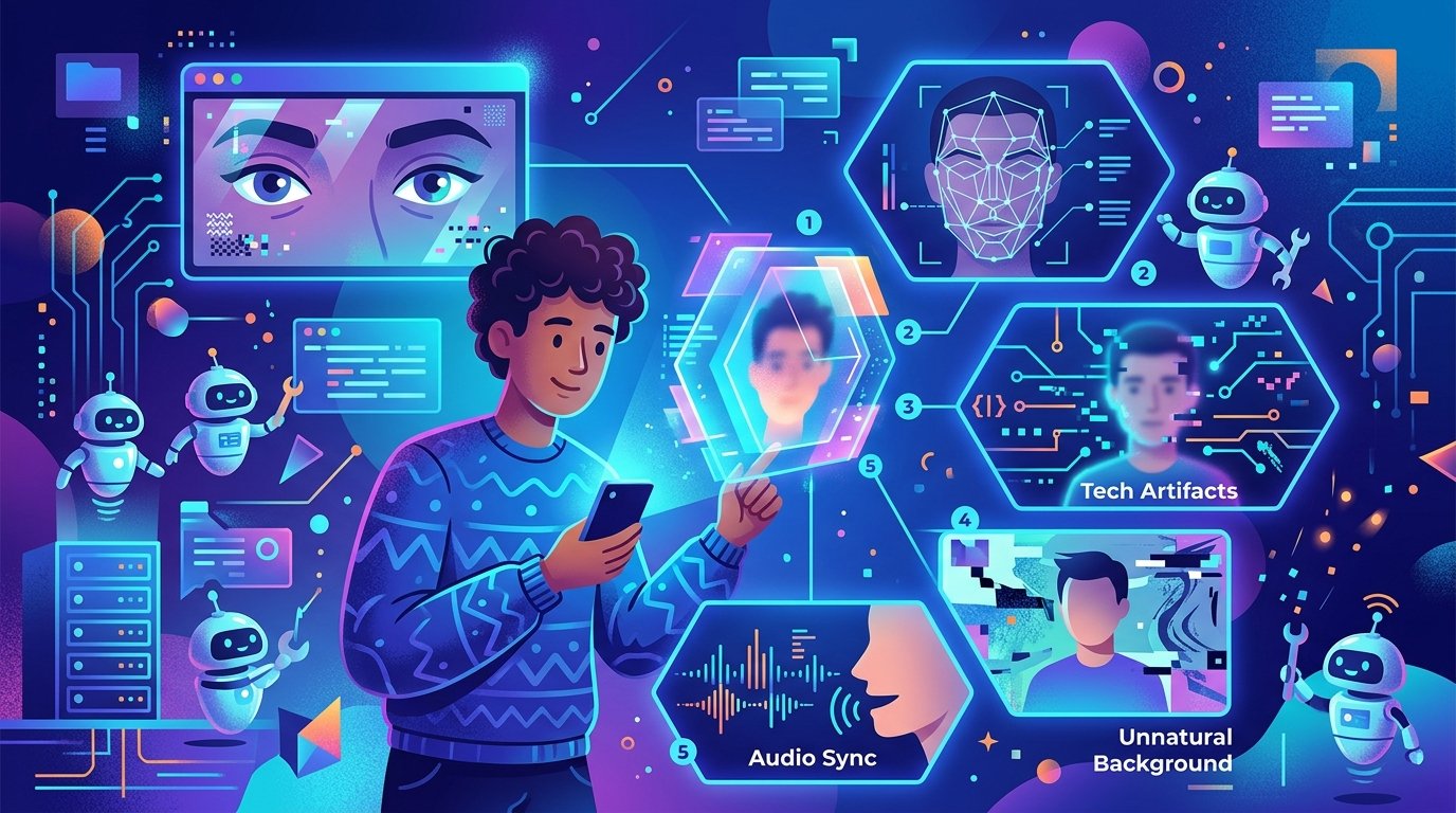 Illustration: How to Spot a Deepfake in 5 Simple Steps
