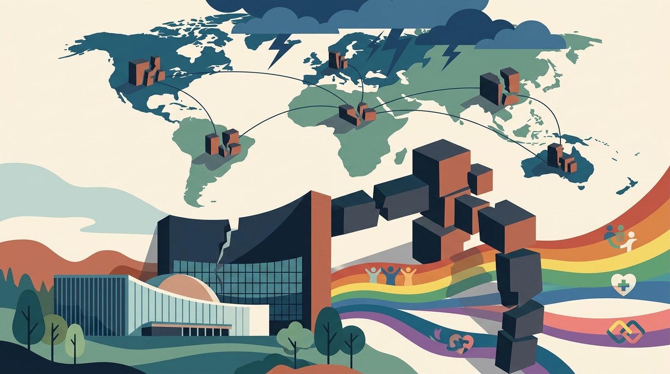 Illustration: At the UN, plans for a global coalition to attack LGBTQ+ and reproductive rights