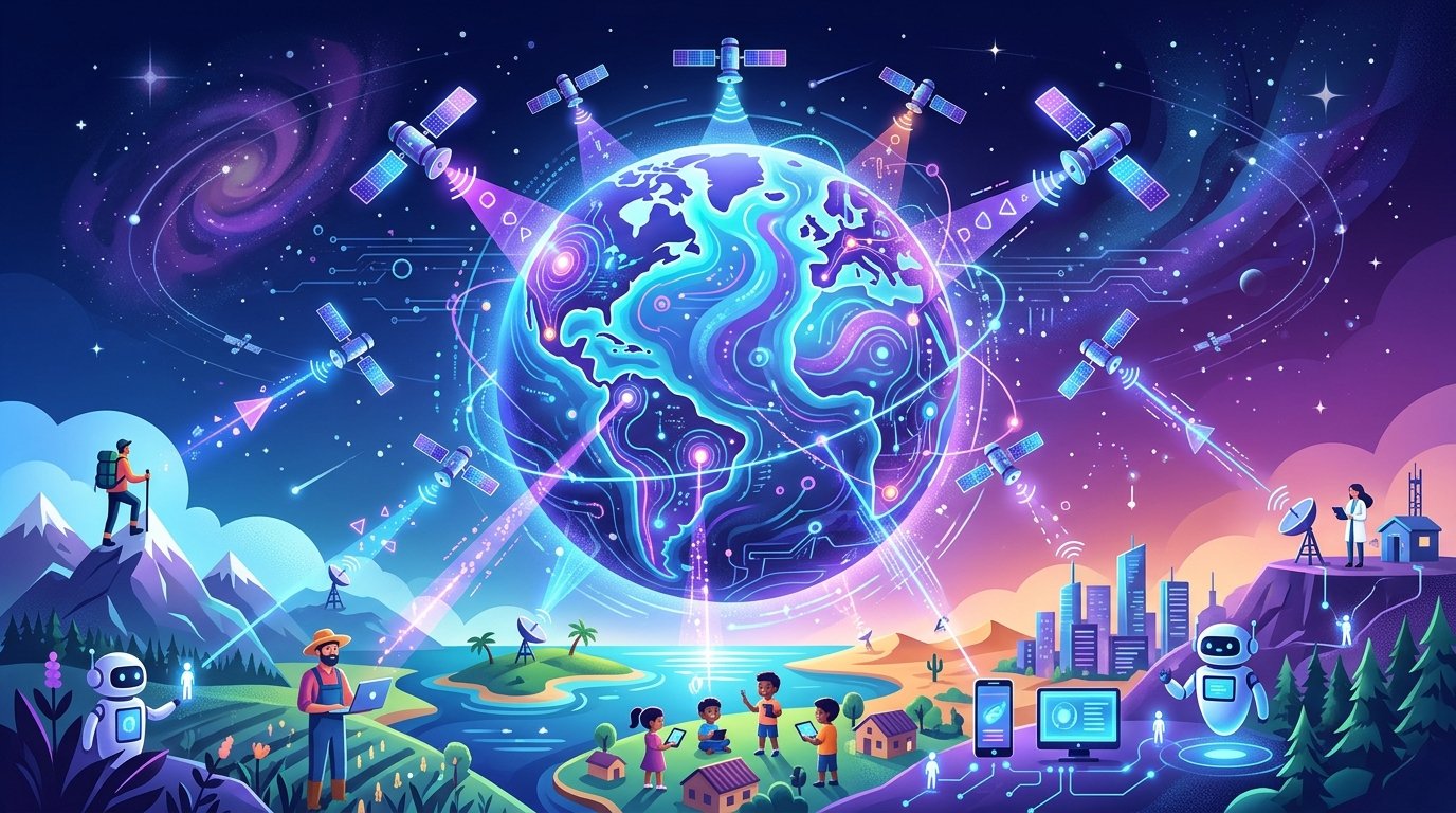 Illustration: Satellite Internet: Connecting the Whole Planet