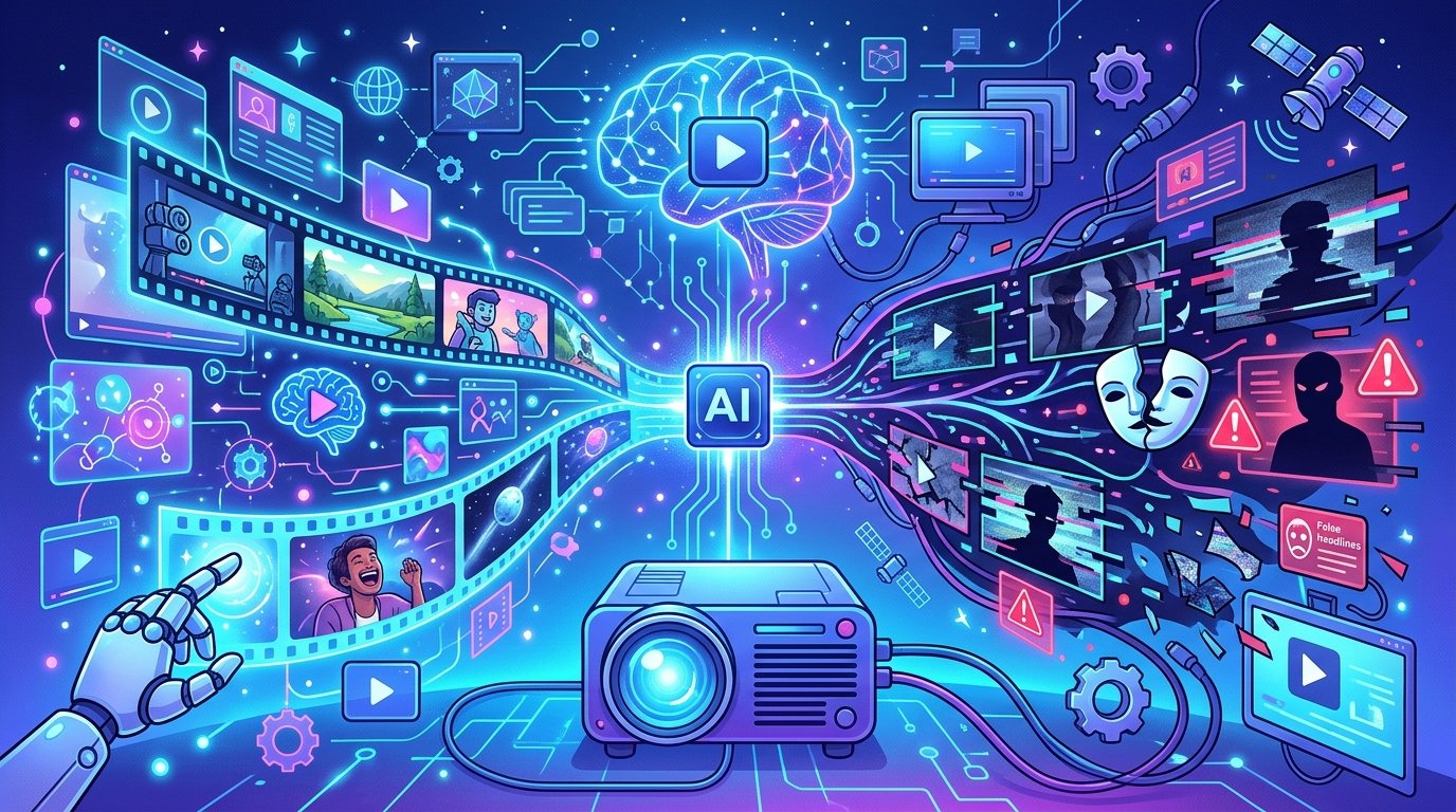Illustration: The Rise of AI-Generated Video: Opportunities and Risks