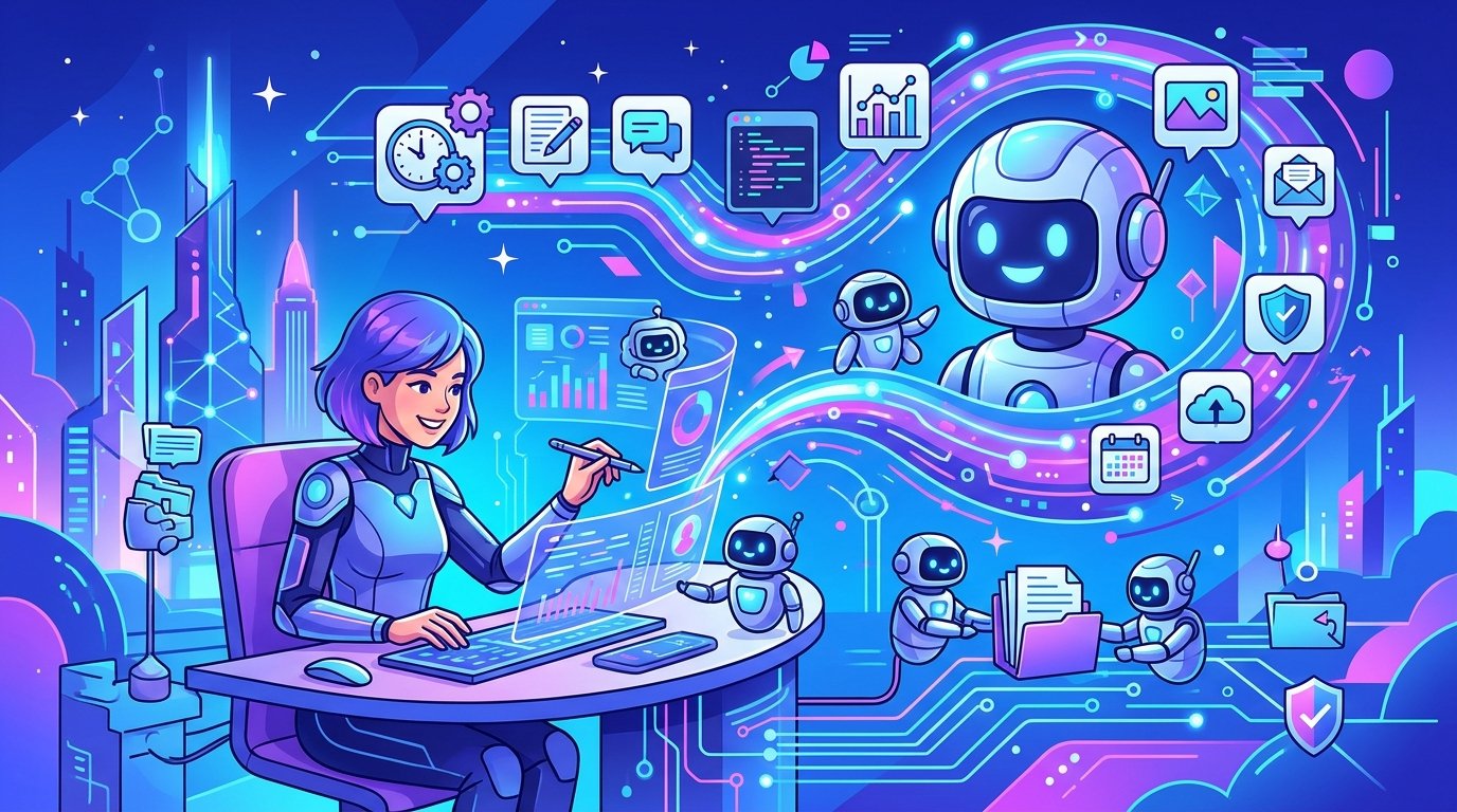 Illustration : 10 outils IA qui vont vous faire gagner des heures chaque semaine