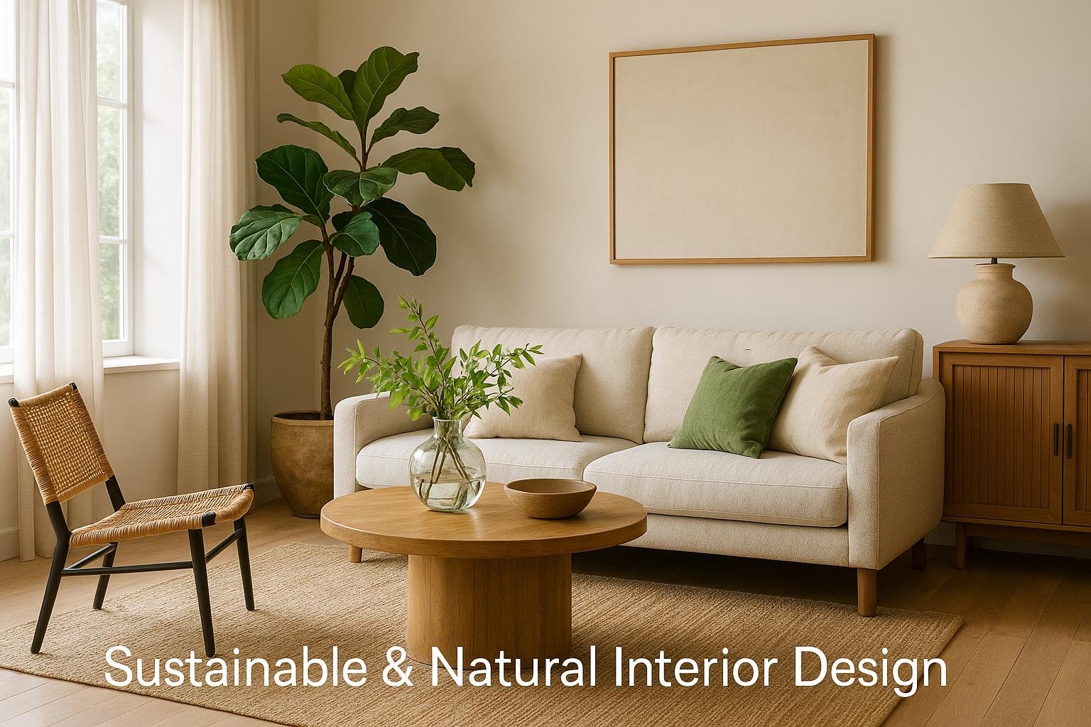 🌿 Sustainable & Natural Interior Design