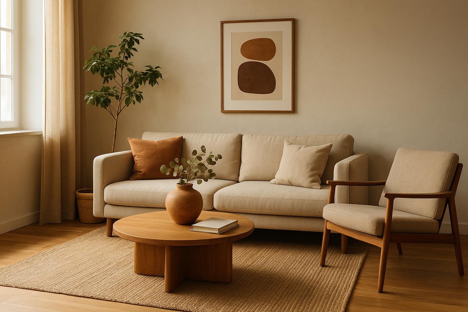 How to Create a Calm Interior Design Using Earthy Tones